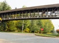 Wooden foot bridge