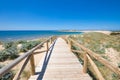 Wooden footbridge to Varadero Beach in Trafalgar Cape Natural Park Royalty Free Stock Photo