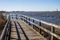 Wooden Footpath at Back Bay National Wildlife Refuge in Virginia Royalty Free Stock Photo