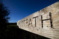 Wooden footpath sign Royalty Free Stock Photo