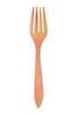 Wooden fork isolated on white. Clipping path.