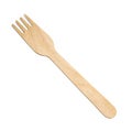 Wooden fork isolated