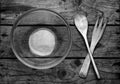 Wooden fork and spoon