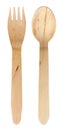 Wooden fork and spoon