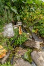 Wooden fountain on mountain Kackarlar in Turkey,Rize Royalty Free Stock Photo