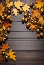 Leafy Border Patterns Harvest-themed Decorations Golden Autumn Accents