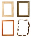 Wooden frame art decoration gallery Royalty Free Stock Photo