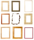 Wooden frame art decoration gallery Royalty Free Stock Photo