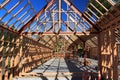 Wooden frame house building - New Zealand Royalty Free Stock Photo