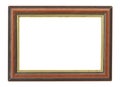 Wooden frame with an inner gilded rim