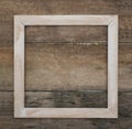 Wooden Frame. Isolated rustic Wooden Background Empty copy space Text Mesage Square Image Royalty Free Stock Photo