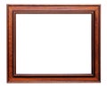 Wooden frame for painting Royalty Free Stock Photo