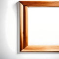 Half Wooden Frame: Blank Canvas