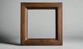 A wooden frame with a square shape Royalty Free Stock Photo