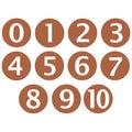 Wooden Framed Numbers