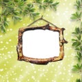 Wooden framework for portraiture Royalty Free Stock Photo