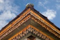 Wooden fretted roof Royalty Free Stock Photo