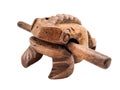 Wooden Frog toy that making croaking sound