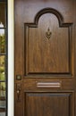 Wooden Front Door Royalty Free Stock Photo