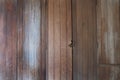 Wooden front door of a home. Royalty Free Stock Photo