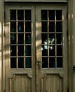 Wooden front door Royalty Free Stock Photo