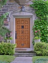 Wooden front door Royalty Free Stock Photo