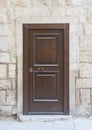 Wooden frontdoor. Royalty Free Stock Photo
