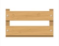 Wooden fruit box. Product drawer front view.