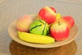 Wooden fruit model Royalty Free Stock Photo