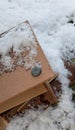 Wooden Furniture Thrown Away In Snow