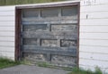 Wooden garage door