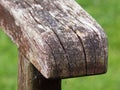 Rustic Wooden Garden Chair Arm Rest