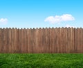 Wooden garden fence Royalty Free Stock Photo