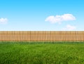 Wooden garden fence Royalty Free Stock Photo