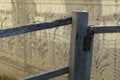 Wooden garden fence, wooden wire mesh garden fence gate