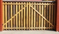 Wooden gate