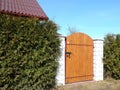 Wooden gate Royalty Free Stock Photo