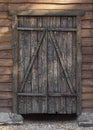 Wooden gate closeup