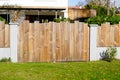 Wooden gate design style wood street view outdoor