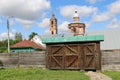 The wooden gate of the house of the merchant Agapov in Suzdal