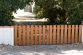 Wooden gate low home style wood street view outdoor