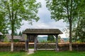 Wooden gate from the Marinca House, Sebes, Cosaului Valley, Maramures Village Museum, Romania