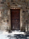 Wooden gate of a medieval castle Royalty Free Stock Photo