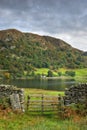 Wooden gate by Rydal Water Royalty Free Stock Photo