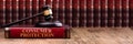 Wooden Gavel And Soundboard On Consumer Protection Law Book Royalty Free Stock Photo