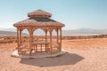 Gazebo for convenience and protection from the scorching sun and landscaping
