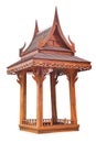 Wooden gazebo pavilion