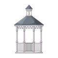 Wooden gazebo of pergola vector icon.Cartoon vector icon isolated on white background wooden gazebo of pergola .