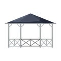 Wooden gazebo of pergola vector icon.Cartoon vector icon isolated on white background wooden gazebo of pergola .