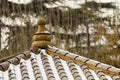 Wooden gazebo roof